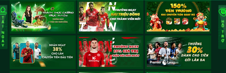 Tổng hợp các chương trình khuyến mãi FB88 siêu hấp dẫn