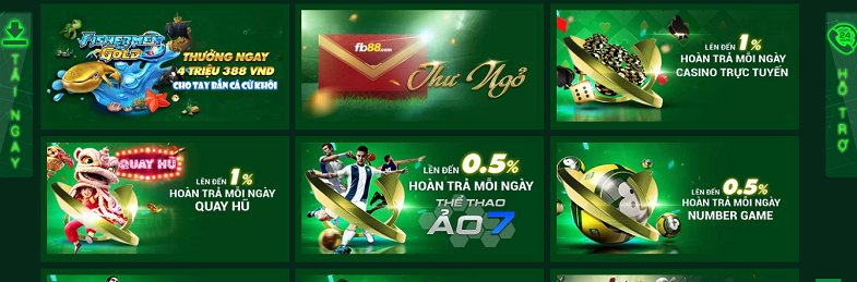 Tận hưởng ưu đãi độc quyền tại FB88